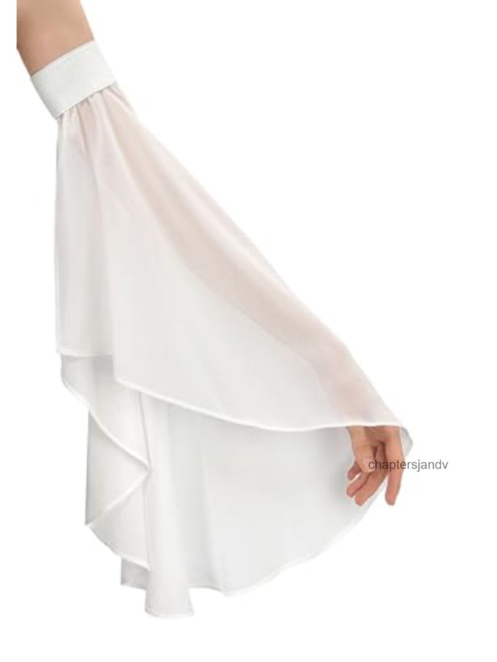 Victorian Long Tulle Chiffon Gloves Detachable Sleeves Gothic Cosplay
